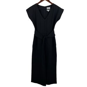 Ett:Twa by Anthropologie | Sedona Black Wide Leg Crop Tie Jumpsuit